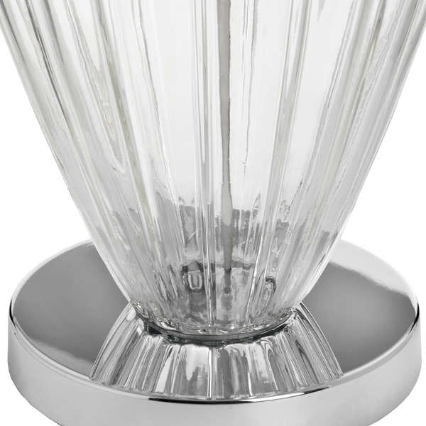 FLUTED GLASS TABLE LAMP