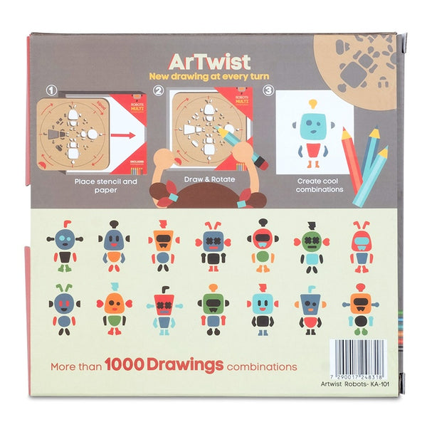 ARTWIST ROBOT STENCIL KIT