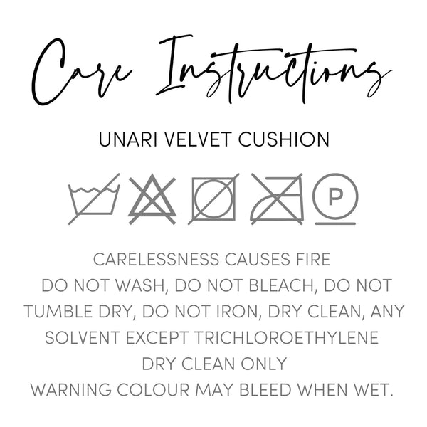 UNARI CAPPUCINO VELVET CUSHION