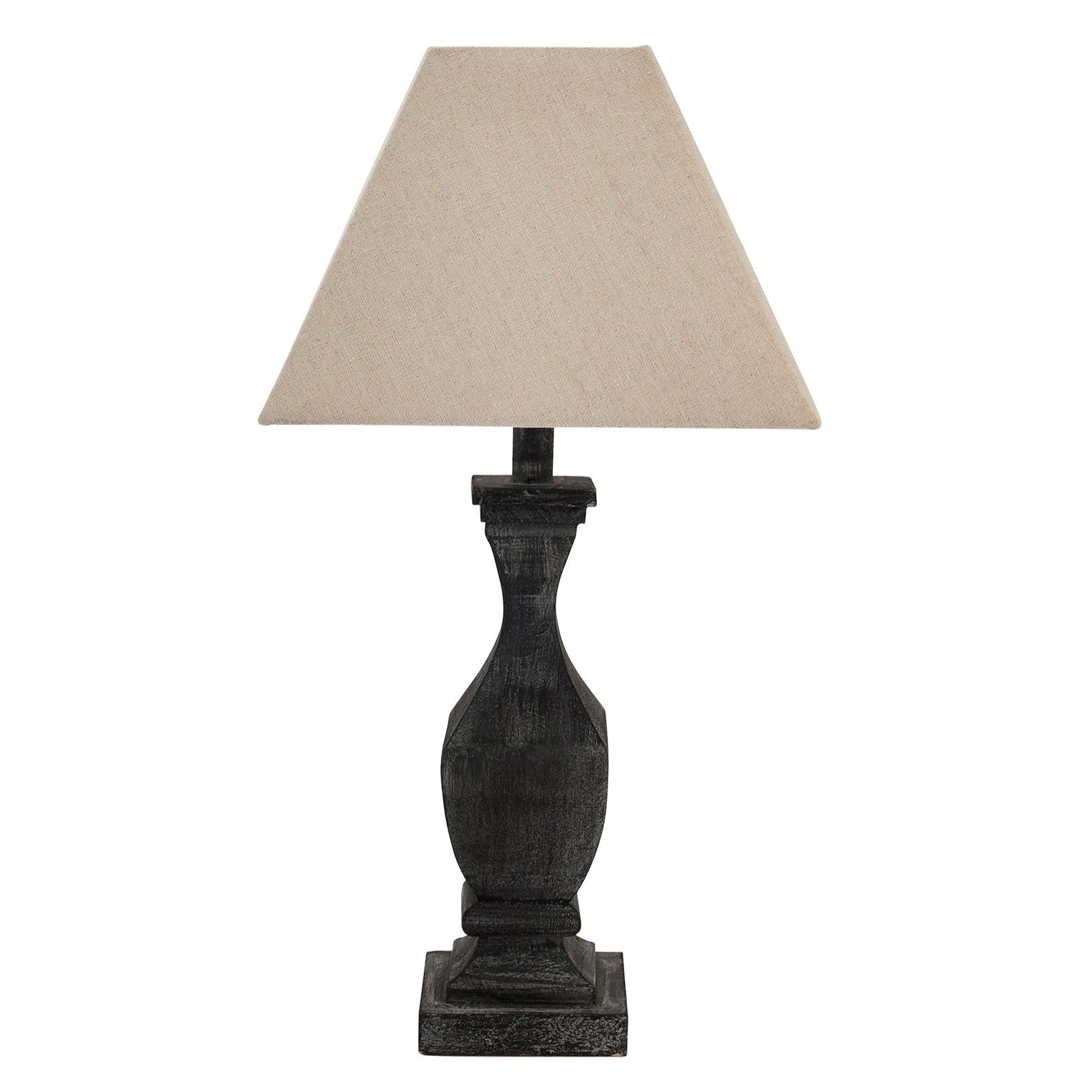 INCIA FLUTED WOODEN TABLE LAMP