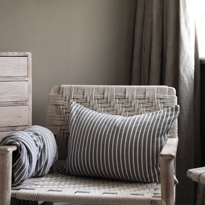 YAMI GREY STRIPE COTTON CUSHION