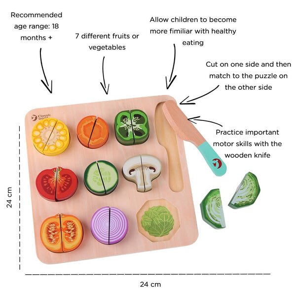 CUTTING VEGETABLES PUZZLE