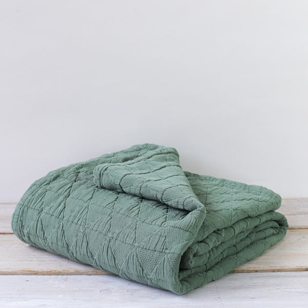 STOCKHOLM SEA GREEN BEDSPREAD