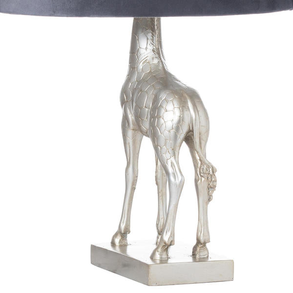 SILVER GIRAFFE TABLE LAMP