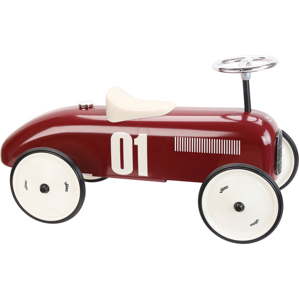 VILAC RETRO METAL CAR - BURGUNDY RED