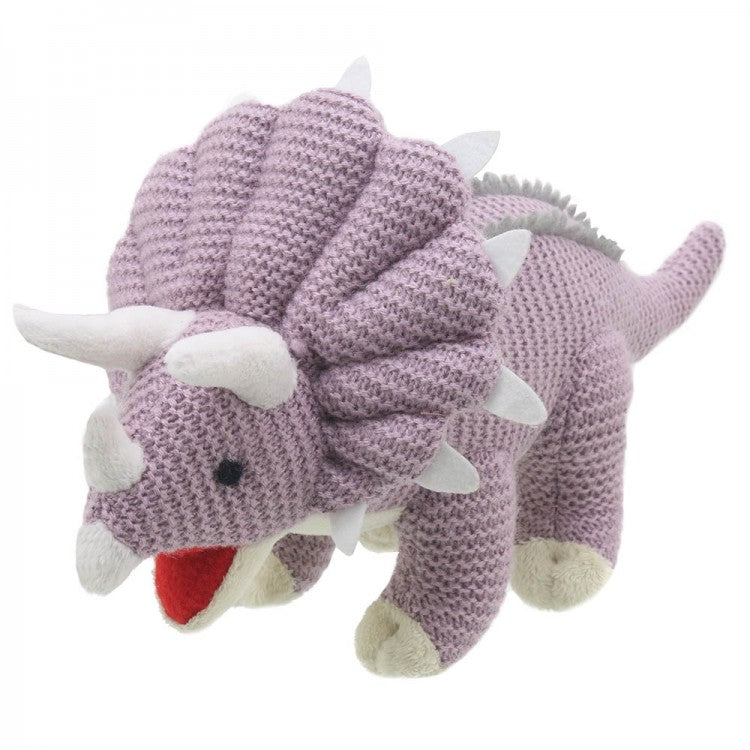 WILBERRY KNITTED TRICERATOPS  DINOSAUR