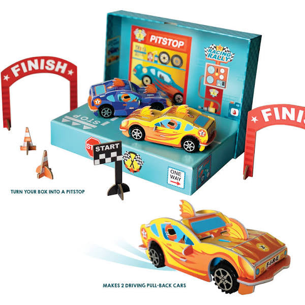 TOTALLY RACE CARS - MAKE YOUR OWN PULL BACK CARS