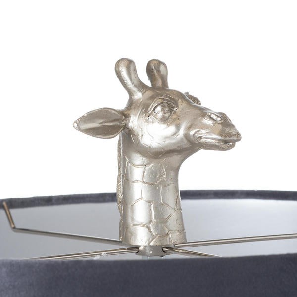 SILVER GIRAFFE TABLE LAMP