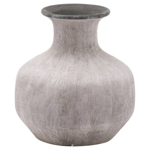 TEXTURED STONE VASE