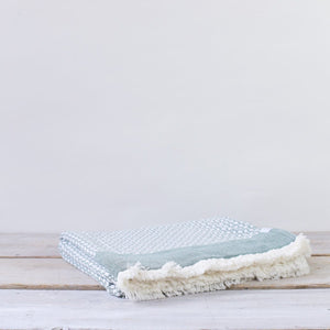 FYN GEOMETRIC SEA GREEN THROW