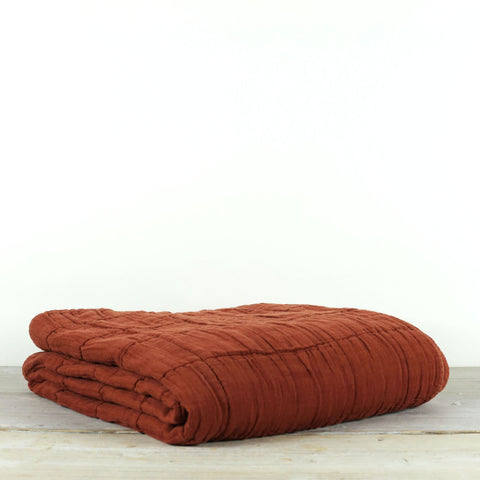 NORA GRID THROW RUST