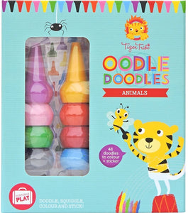 TIGER TRIBE PICCOLO OODLE DOODLES CRAYON SET - ANIMALS