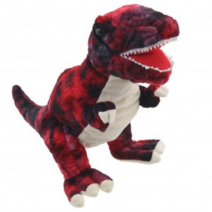 BABY DINOSAUR T REX (RED) SOFT TOY / HAND PUPPET