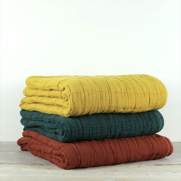 NORA GRID THROW TUMERIC