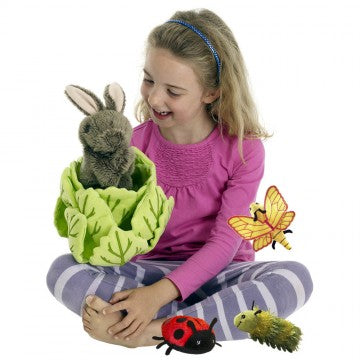 RABBIT IN A LETTUCE WITH FRIENDS HIDE-AWAYS SET