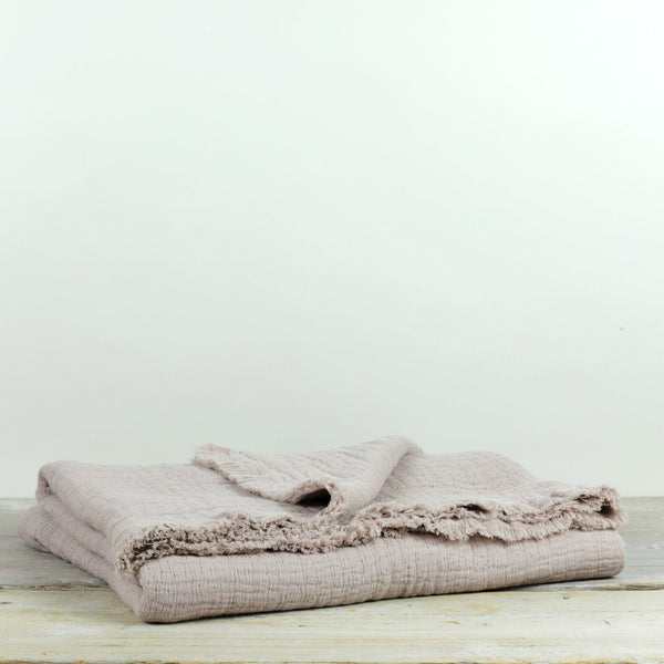 SIMO TEXTURED LARGE THROW & WRAP HEATHER