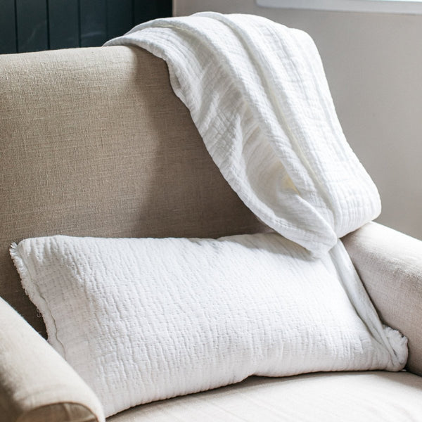 SIMO TEXTURED CUSHION WHITE