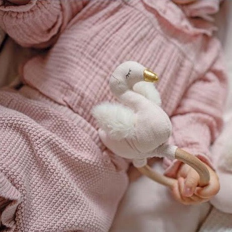 JABADABADO SWAN RATTLE RING