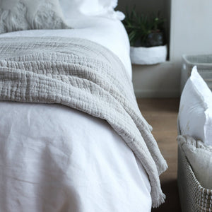 SIMO TEXTURED LARGE THROW & WRAP NATURAL