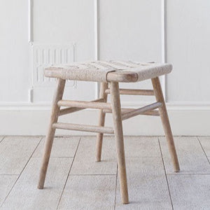 KIBO WOODEN SHORT STOOL