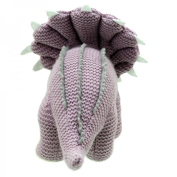 WILBERRY KNITTED TRICERATOPS  DINOSAUR