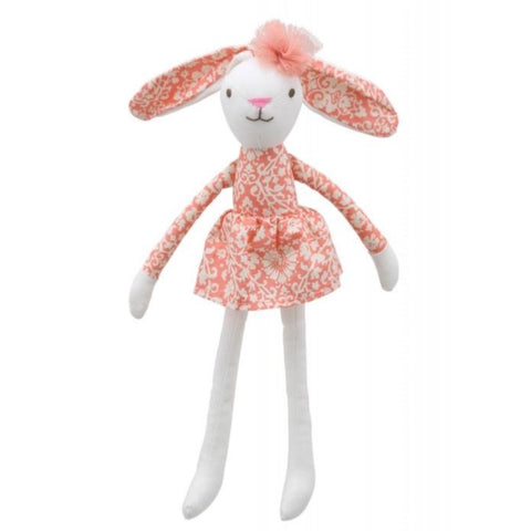 WILBERRY LINEN - FLORAL HARE ( ORANGE DRESS)