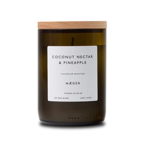 MÆGEN ORCHARD 9oz COCONUT NECTAR & PINEAPPLE SCENTED CANDLE