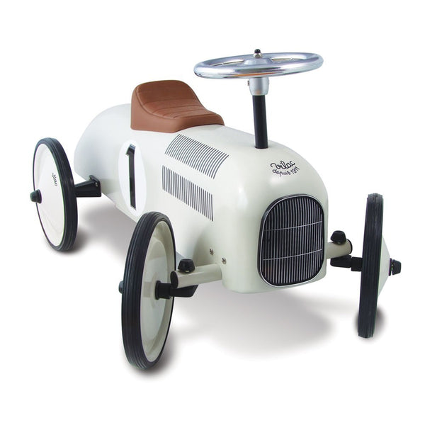 VILAC RETRO METAL CAR - CREAM WHITE