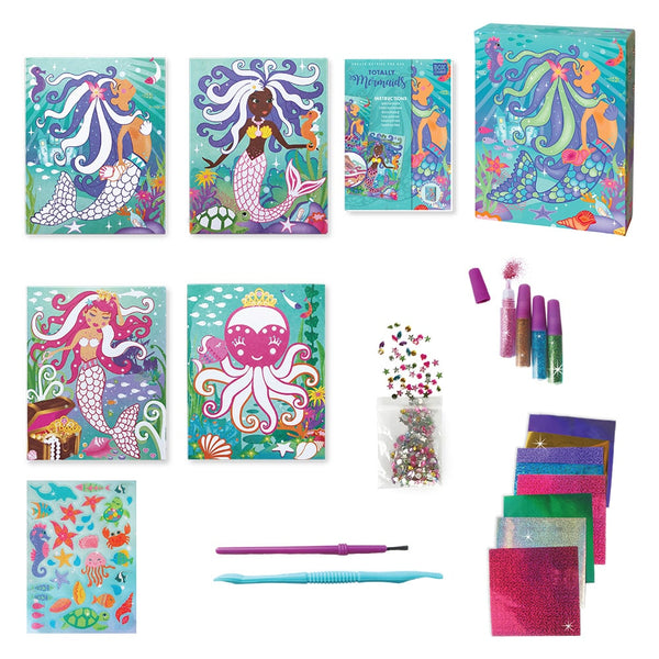 TOTALLY MERMAIDS GLITTER AND FOIL ART SET