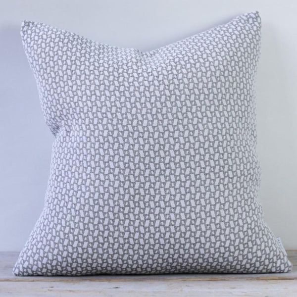 FYN GEOMETRIC CUSHION - GREY