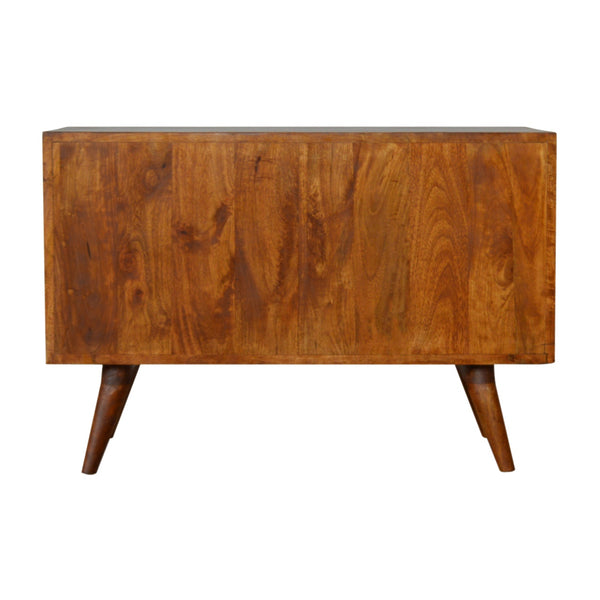 CARVED CHESTNUT SIDEBOARD