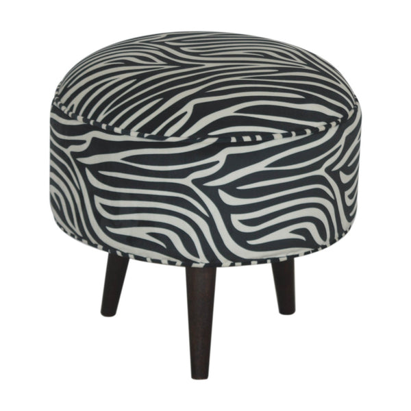 ZEBRA FOOTSTOOL