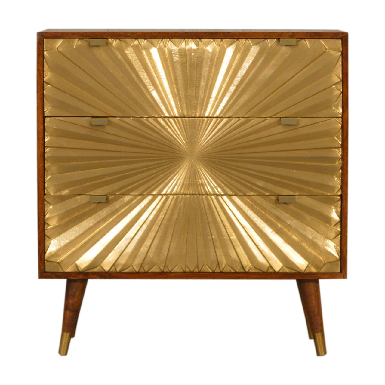 SUNBURST GOLD CHEST OF DRAWERS