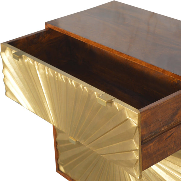 SUNBURST GOLD CHEST OF DRAWERS