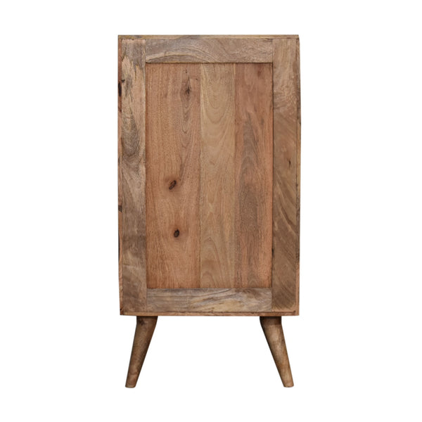 SOLID WOOD 4 DRAWER TALL CABINET - LIGHT OAK