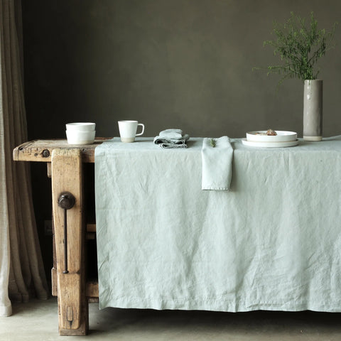 LINEN TABLECLOTH SAGE