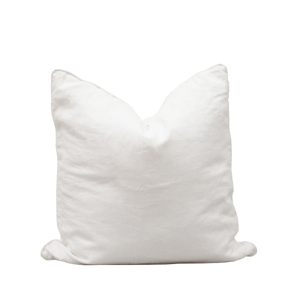 LISBON 100% LINEN CUSHION WHITE