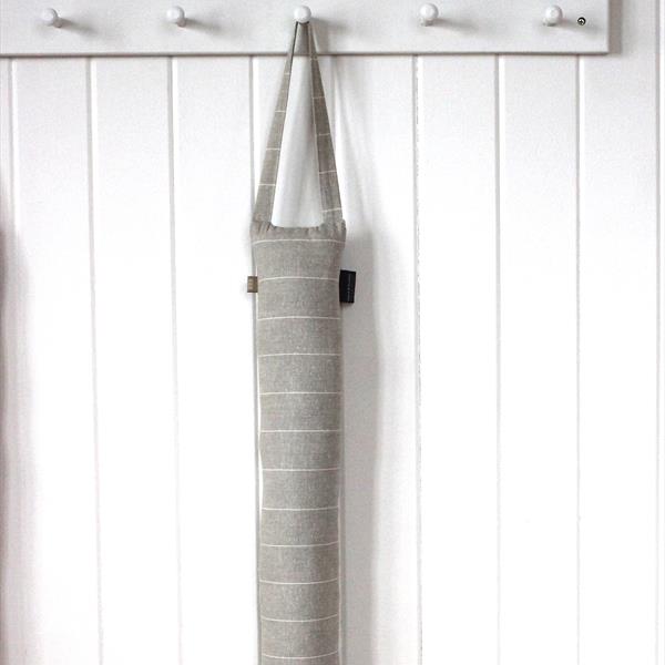 WILD STRIPE DRAUGHT EXCLUDER - ALMOND / CLAY PINK