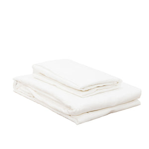 LISBON WHITE 100% LINEN BED LINEN