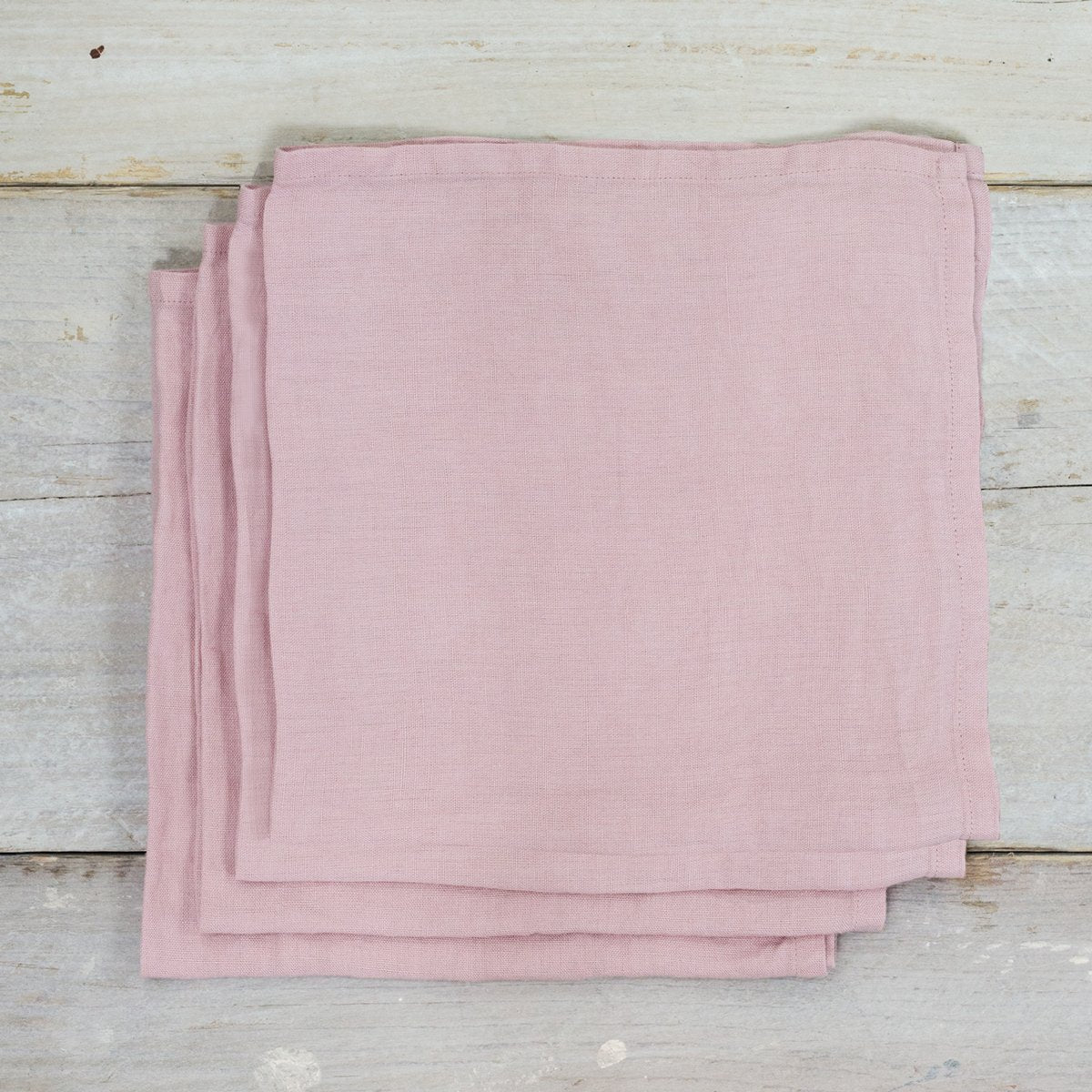 LINEN NAPKIN SET BLUSH PINK