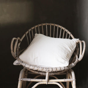 LISBON 100% LINEN CUSHION WHITE