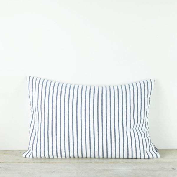 HIKARI BLUE STRIPE COTTON CUSHION