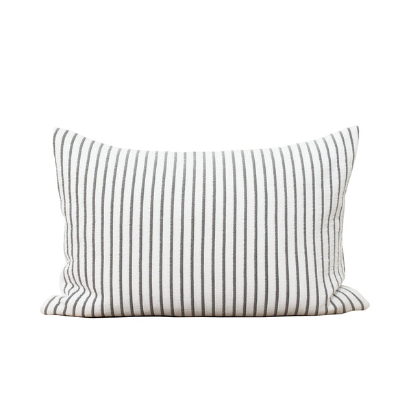 HIKARI GREY STRIPE COTTON CUSHION