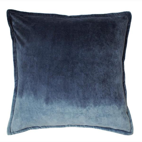 VELVET CUSHION - DENIM