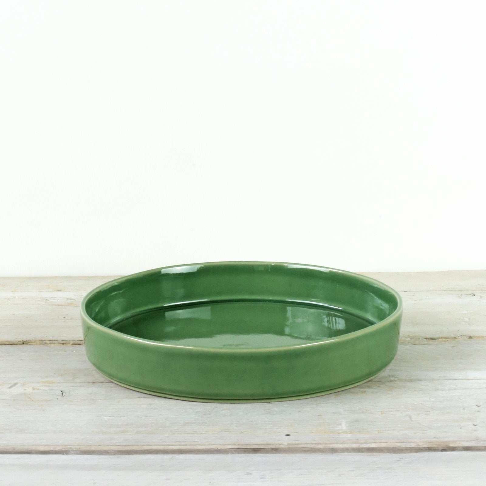 PARROT GREEN CERAMIC PASTA BOWL