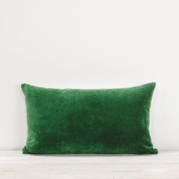 MISI VELVET CUSHION - PARROT GREEN