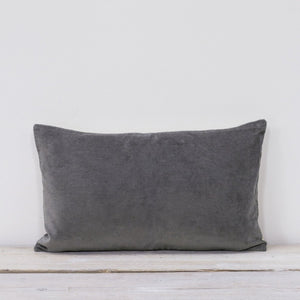 MISI VELVET CUSHION - PEWTER GREY