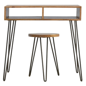 OTTO PIN LEG DESK WITH STOOL