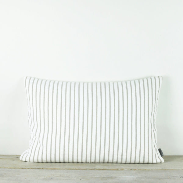 HIKARI TAUPE STRIPE COTTON CUSHION