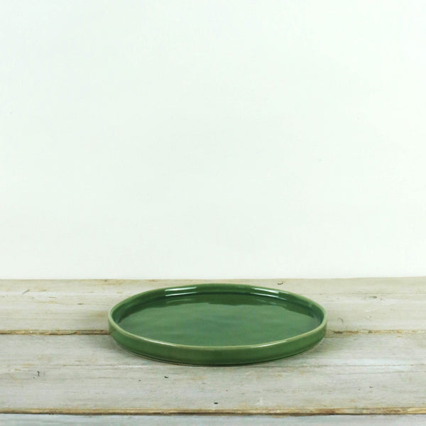 PARROT GREEN CERAMIC SIDE PLATE